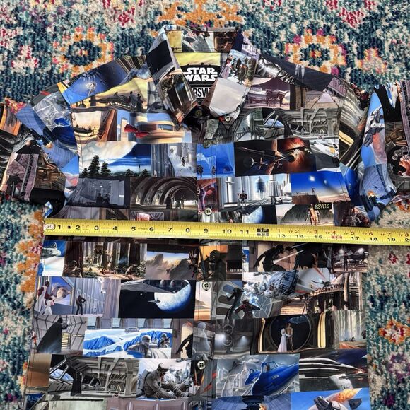 Star Wars RSVLTS Comic to the Darkside Button Down Shirt KUNUFLEX Size XS May 4 - Picture 7 of 9